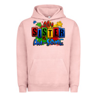 Pigment Salmon my sister is ausome autism Urban Hoodie - Zillion Design Studio