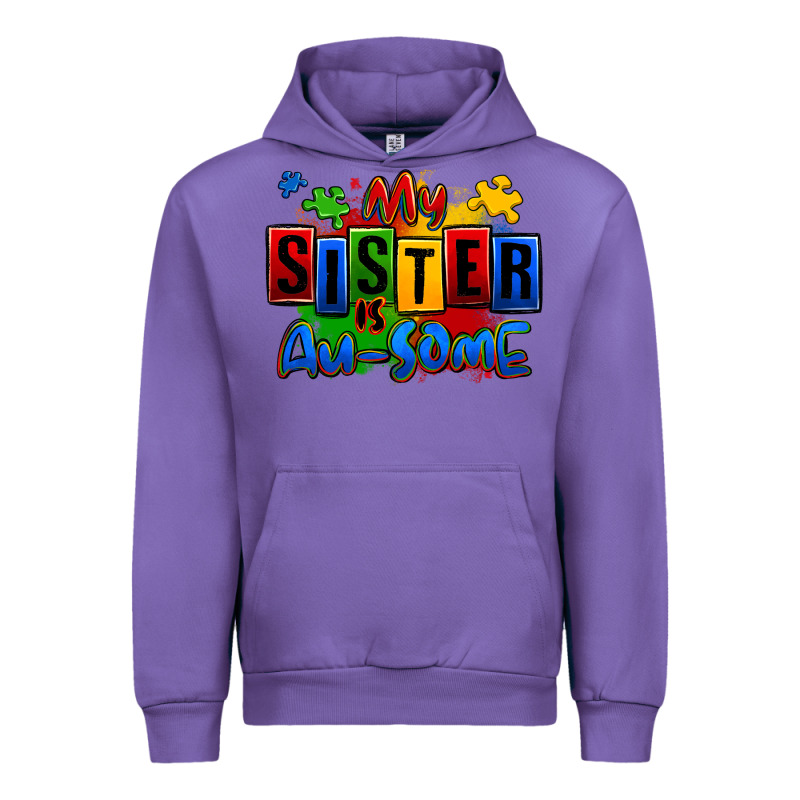 My Sister Is Ausome Autism Urban Hoodie by Zillion Design Studio | Teevron