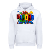 White my sister is ausome autism Urban Hoodie - Zillion Design Studio
