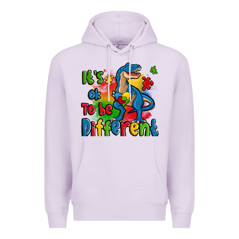 It's Ok To Be Different Autism Trex Premium Hoodie by Zillion Design Studio | Teevron