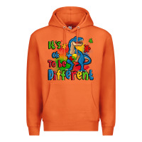 Carrot it's ok to be different autism trex Premium Hoodie - Zillion Design Studio