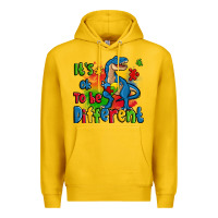 Lemon it's ok to be different autism trex Premium Hoodie - Zillion Design Studio