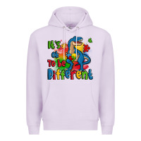 Lilac it's ok to be different autism trex Premium Hoodie - Zillion Design Studio
