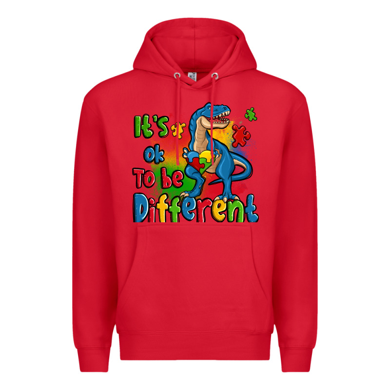 It's Ok To Be Different Autism Trex Premium Hoodie by Zillion Design Studio | Teevron