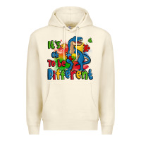 Sandshell it's ok to be different autism trex Premium Hoodie - Zillion Design Studio