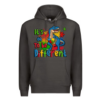 Smoke it's ok to be different autism trex Premium Hoodie - Zillion Design Studio