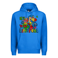 True Royal it's ok to be different autism trex Premium Hoodie - Zillion Design Studio