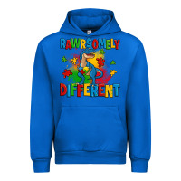 Cobalt rawrsomely different autism trex Urban Hoodie - Zillion Design Studio
