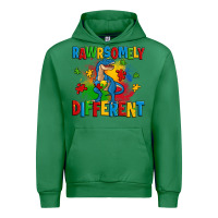Emerald rawrsomely different autism trex Urban Hoodie - Zillion Design Studio