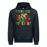 Navy rawrsomely different autism trex Urban Hoodie - Zillion Design Studio