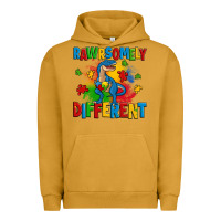 Pigment Peanut Butter rawrsomely different autism trex Urban Hoodie - Zillion Design Studio