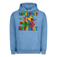 Pigment Pebble Blue rawrsomely different autism trex Urban Hoodie - Zillion Design Studio