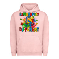Pigment Salmon rawrsomely different autism trex Urban Hoodie - Zillion Design Studio