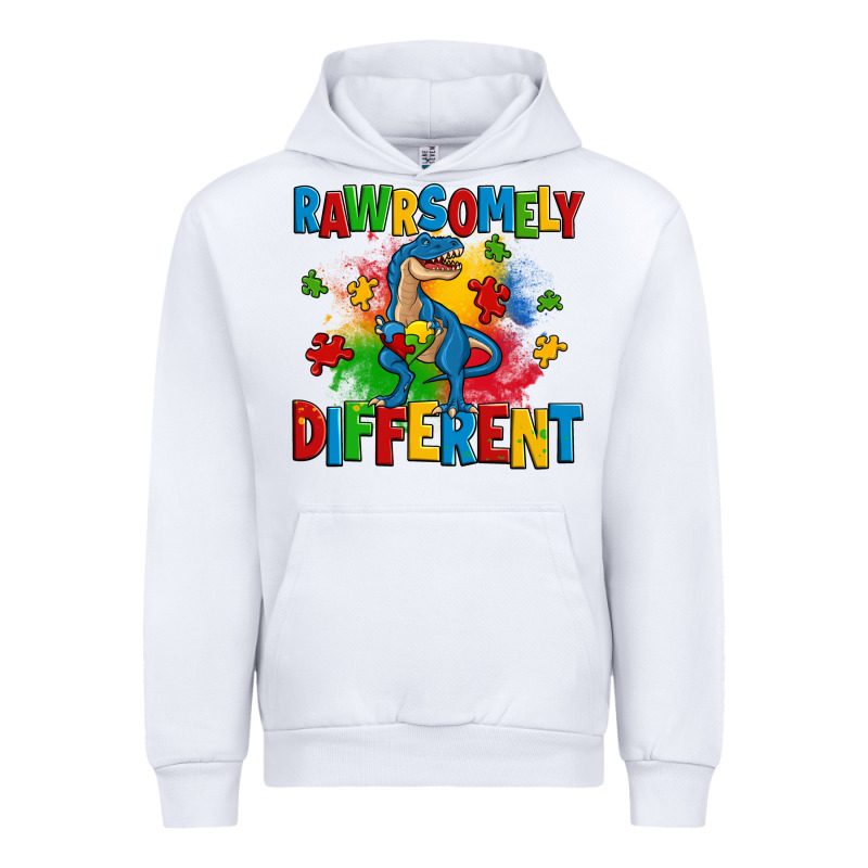 Rawrsomely Different Autism Trex Urban Hoodie by Zillion Design Studio | Teevron