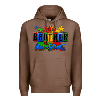 Chestnut my brother is ausome autism Premium Hoodie - Zillion Design Studio