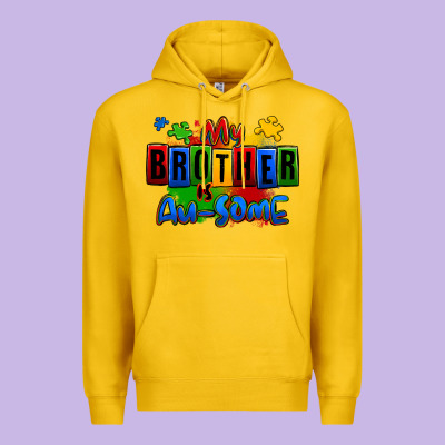 My Brother Is Ausome Autism Premium Hoodie Designed By Zillion Design Studio