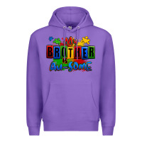 Purple my brother is ausome autism Premium Hoodie - Zillion Design Studio