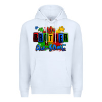 White my brother is ausome autism Premium Hoodie - Zillion Design Studio