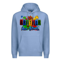 Colony Blue my brother is ausome autism Premium Hoodie - Zillion Design Studio