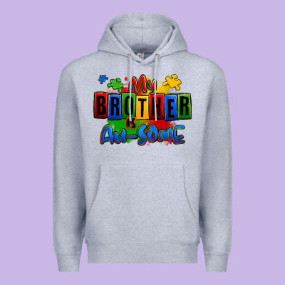 My Brother Is Ausome Autism Premium Hoodie Designed By Zillion Design Studio