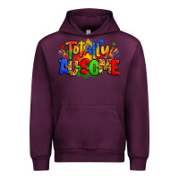 Mauve Wine totally ausome autism Urban Hoodie - Zillion Design Studio