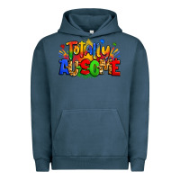 Pigment Midnight Navy totally ausome autism Urban Hoodie - Zillion Design Studio