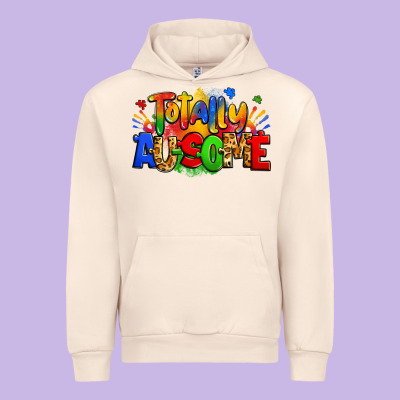 Totally Ausome Autism Urban Hoodie Designed By Zillion Design Studio