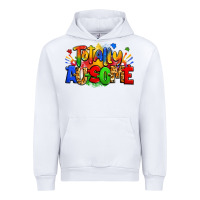 White totally ausome autism Urban Hoodie - Zillion Design Studio