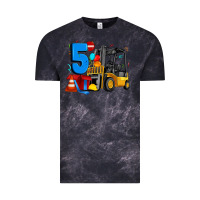 Cloud Black forklift birthday five Vintage Tee - Artiststas