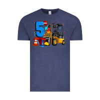 Vintage Denim forklift birthday five Vintage Tee - Artiststas
