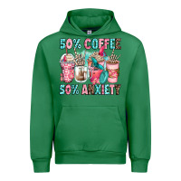 Emerald 50 coffee 50 anxiety coffee cups Urban Hoodie - Zillion Design Studio