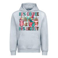 Heather Grey 50 coffee 50 anxiety coffee cups Urban Hoodie - Zillion Design Studio