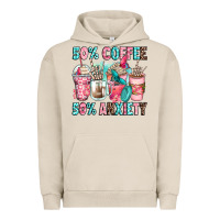 Pigment French Oak 50 coffee 50 anxiety coffee cups Urban Hoodie - Zillion Design Studio