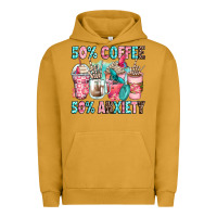 Pigment Peanut Butter 50 coffee 50 anxiety coffee cups Urban Hoodie - Zillion Design Studio