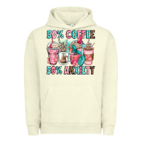 Pigment Pistachio 50 coffee 50 anxiety coffee cups Urban Hoodie - Zillion Design Studio