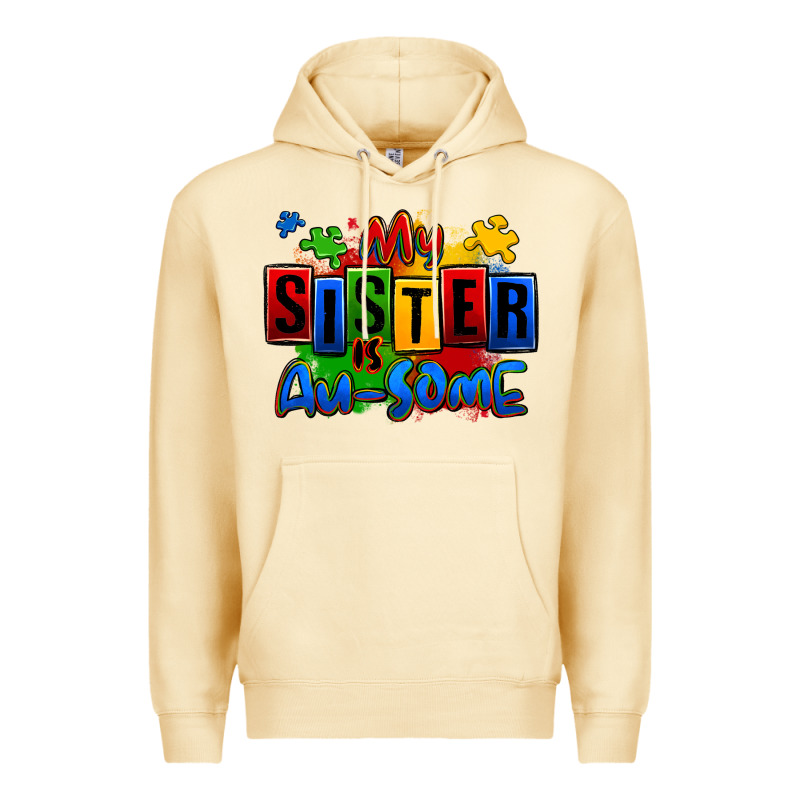 My Sister Is Ausome Autism Premium Hoodie by Zillion Design Studio | Teevron