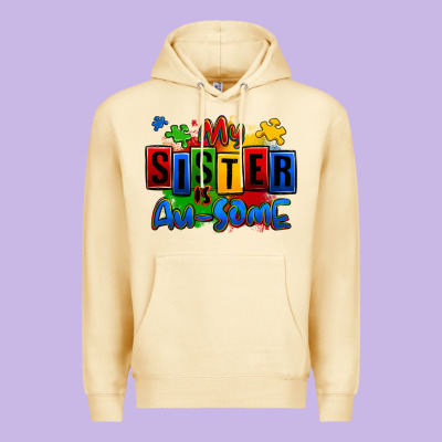 My Sister Is Ausome Autism Premium Hoodie Designed By Zillion Design Studio