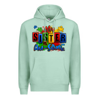 Seafoam my sister is ausome autism Premium Hoodie - Zillion Design Studio