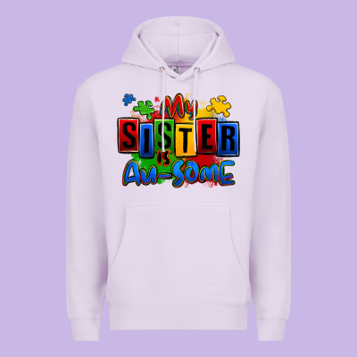 My Sister Is Ausome Autism Premium Hoodie Designed By Zillion Design Studio