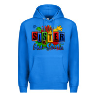 True Royal my sister is ausome autism Premium Hoodie - Zillion Design Studio