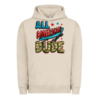 Pigment French Oak all american dude Urban Hoodie - Zillion Design Studio