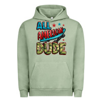 Pigment Oil Green all american dude Urban Hoodie - Zillion Design Studio