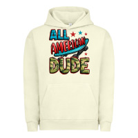 Pigment Pistachio all american dude Urban Hoodie - Zillion Design Studio