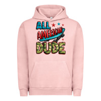 Pigment Salmon all american dude Urban Hoodie - Zillion Design Studio