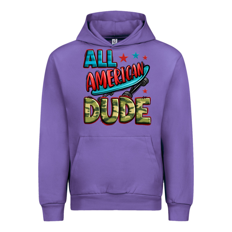 All American Dude Urban Hoodie by Zillion Design Studio | Teevron