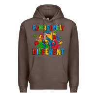 Coffee rawrsomely different autism trex Premium Hoodie - Zillion Design Studio
