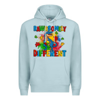 Blue Mist rawrsomely different autism trex Premium Hoodie - Zillion Design Studio