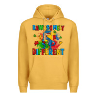 Mustard rawrsomely different autism trex Premium Hoodie - Zillion Design Studio