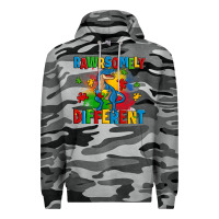 Slate Camo rawrsomely different autism trex Premium Hoodie - Zillion Design Studio