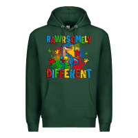 Sports Green rawrsomely different autism trex Premium Hoodie - Zillion Design Studio